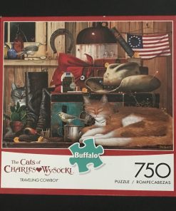 70001 - Buffalo - Cats - 24" x 18" - Charles Wysocki - Traveling Cowboy - 750 Piece