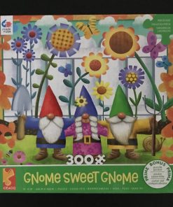 30286 - Ceaco - 19" x 19" - Gnome Sweet Gnome (Sunflowers) - 300 Piece