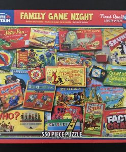 50595 - White Mountain - 18" x 24" - Lois B. Sutton - Family Game Night - 550 Piece