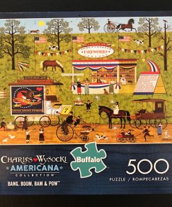 50082 - Buffalo - Americana - 21.25" x 15" - Charles Wysocki - Bang, Boom, Bam & Pow - 500 Piece