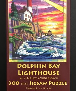 30127 - SunsOut - 18" x 24" - Nancy Wernersbach - Dolphin Bay Lighthouse - 300 Piece
