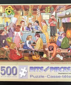 50162 - Bits and Pieces - 18" x 24" - Rosiland Solomon - Miss Prinn's Prairie School - 500 Piece