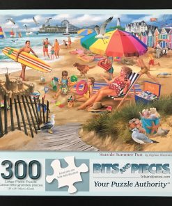 30302 - Bits and Pieces - Large Piece Puzzle - 18" x 24" - Bigelow Illustrations - Seaside Summer Fun - 300 Piece