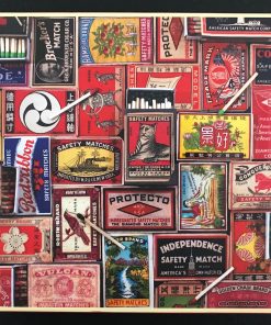 50117 - Galison - 20" x 20" - Vintage Matchboxes - 500 Piece