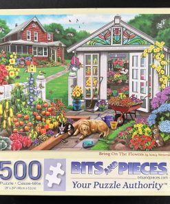 50554 - Bits and Pieces - 18" x 24" - Nancy Wernersbach - Bring On The Flowers - 500 Piece