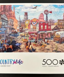 50758 - Buffalo - 21.25" x 15" - Country Life - Old Western Town - 500 Piece