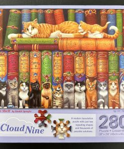 30593 - Bits and Pieces - 18" x 24" - Randal Spangler - Cat Shelf - 280 Piece