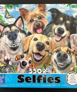 50239 - Ceaco - 24" x 18" - Howard Robinson - Selfies (Husky & Lab) - 550 Piece