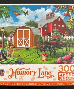 30340 - MasterPieces - Memory Lane - EZ Grip - 24" x 18" - Alan Giana - Barnyard Beauties - 300 Piece