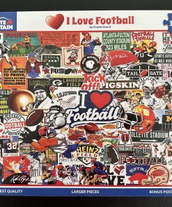 10014 - White Mountain - 24" x 30" - Charlie Girard - I Love Football - 1000 Piece