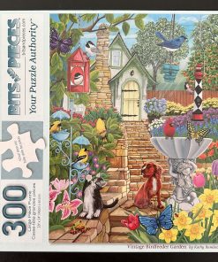 30557 - Bits and Pieces - 18" x 24" - Kathy Bambeck - Vintage Birdfeeder Garden - 300 Piece