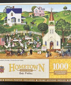 10675 - MasterPieces - Hometown Gallery - 26.75" x 19.25" - Bob Peters - Strawberry Sunday - 1000 Piece