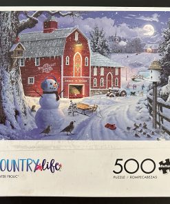 50813 - Buffalo - Country Life - 21.25" x 15" - Davide Stevenson - Winter Frolic - 500 Piece