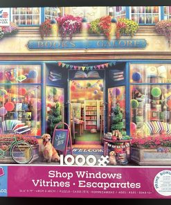 10779 - Ceaco - Shop Windows - 26.6" x 19" - Eduard - Books Galore - 1000 Piece