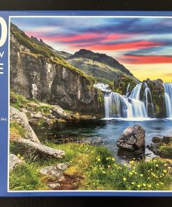 50471 - Page Publications - 24.6" x 19.5" - Waterfall Sunset - 500 Piece