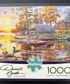 10320 - Buffalo - 26.75" x 19.75" - Darrell Bush - Canoe Camp - 1000 Piece