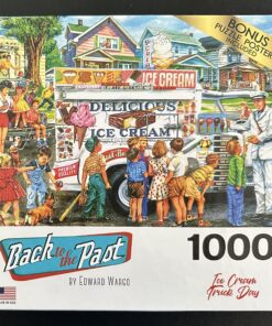 10636 - Rose Art - Back to the Past - 26.625" x 19.25" - Edward Wargo - Ice Cream Truck Day - 1000 Piece
