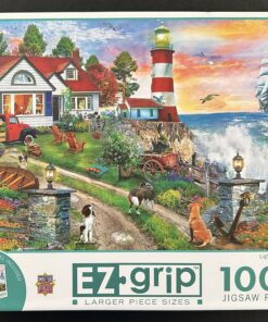 10091 - MasterPieces - Large Pieces - 34" x 23.5" - David MacLean - Lighthouse Keepers - 1000 Piece