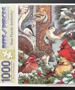 10440 - Bits and Pieces - 20" x 27" - Linda Howard Bitner - Winter Bird Friends - 1000 Piece
