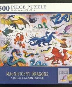 50096 - FSC - 20" x 14" - Magnificent Dragons - 500 Piece