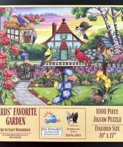 11043 - SunsOut - 20" x 27" - Nancy Wernerbach - Bird's Favorite Garden - 1000 Piece