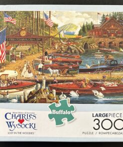 30254 - Buffalo - 21.25" x 15" - Charles Wysocki - Lost in the Woodies - 300 Piece