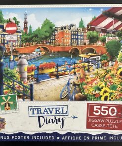 50698 - MasterPieces - Travel Diary - 24" x 18" - Hiro Tanikawa - Amsterdam - 550 Piece