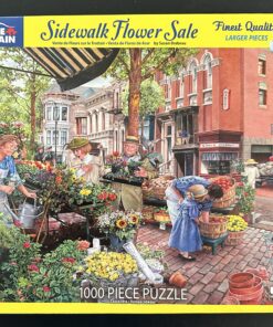 10678 - White Mountain - 24" x 30" - Susan Brabeau - Sidewalk Flower Sale - 1000 Piece