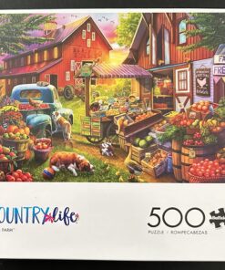 50362 - Buffalo - Country Life - 21.25" x 15" - Olga - Bells Farm - 500 Piece