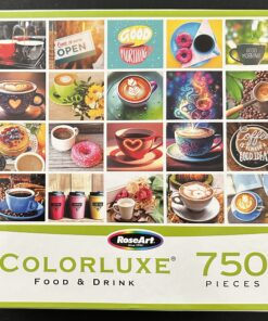 70021 – RoseArt - Colorluxe - Food & Drink – 23.5″ x 16.5″ – The Daily Grind - 750 Piece