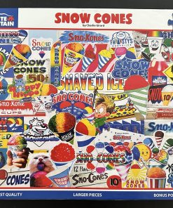 10132 - White Mountain – 24″ x 30″ – Charlie Girard - Snow Cones – 1000 Piece