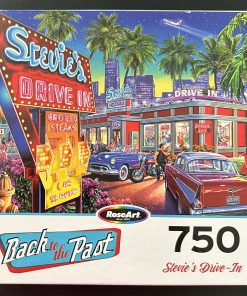 70013 - RoseArt - Back to the Past - 24" x 18″ – Steve Crisp - Stevie's Drive-In – 750 Piece