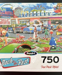 70119 - RoseArt - Back to the Past - 27" x 20" - Edward Wargo - Fun Park Motel - 750 Piece