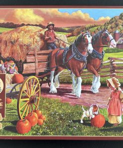 30017 - Cobble Hill - Large Pieces - 24" x 18" - Hay Wagon - 275 Piece