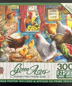 30518 - MasterPieces - Green Acres - EZ-grip - 24" x 18" - Larry Jones - Cluckington Palace - 300 Piece