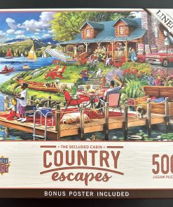 50348 - MasterPieces - Country Escapes - 21″ x 15″ – Marie August - The Secluded Cabin - 500 Piece