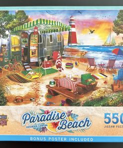 50415 - MasterPieces - 24″ x 18″ – David Maclean - Oceanside Camping - 550 Piece