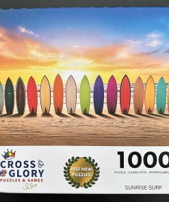 11098 - Cross & Glory - 20" x 27" - Brain Rock - Sunrise Surf - 1000 Piece