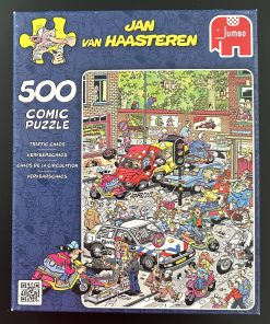 50654 - Jumbo - 14" x 20" - Jan Van Haasteren - Traffic Chaos - 500 Piece