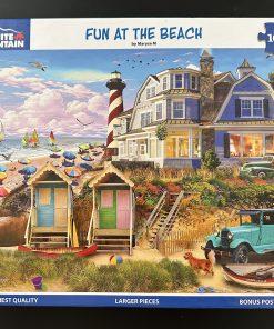 10095 - White Mountain – 24" x 30″ – Maryse M - Fun at the Beach – 1000 Piece