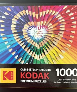10607 -  Kodak - RoseArt  -  26.625″ x 19.25″ – Life is a Box of Colors -1000 Piece