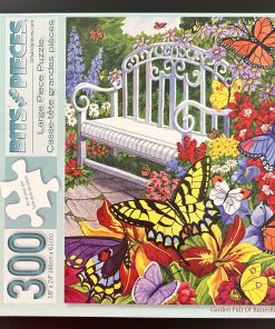 30543 - Bits and Pieces - 18" x 24" - Nancy Wernersbach - Garden Full Of Butterflies - 300 Piece