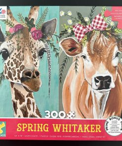 30691 - Ceaco - 24″ x 18″ – Spring Carolina Whitaker - "Stella and Daisy" - 300 Piece