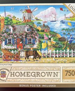 70075 - MasterPieces - Homegrown - Linen - 24" x 81" - Joe Holodook - Rambling Rose Cottage - 750 Piece