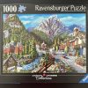10763 - Ravensburger - Canadian Collection - 27.5" x 19.67" - Miguel Freitas - Welcome to Banff - 1000 Piece