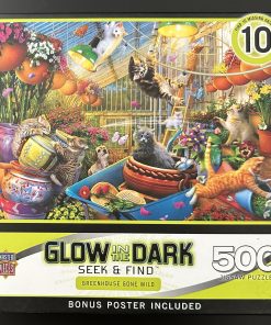 50410 - MasterPieces - Glow in the Dark - Seek & Find - 21" x 15" - Lena - Greenhouse Gone Wild - 500 Piece