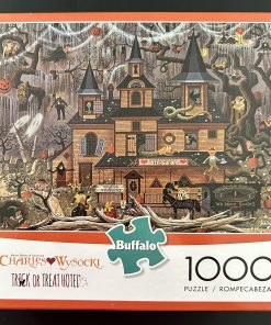 10999 - Buffalo - 26.75" x 19.75" - Charles Wysocki - Trick or Treat Hotel - 1000 Piece
