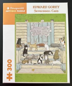 30106 - Pomegranate Artpiece - 18" x 24" - Edward Gorey - Seventeen Cats - 300 Piece