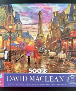 50650 - Ceaco - 21.25" x 15" - David Maclean - Paris in the Rain - 500 Piece