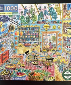 10499 - eeboo – 23″ x 23″ – Emily Sutton - Victorian Kitchen – 1000 Piece